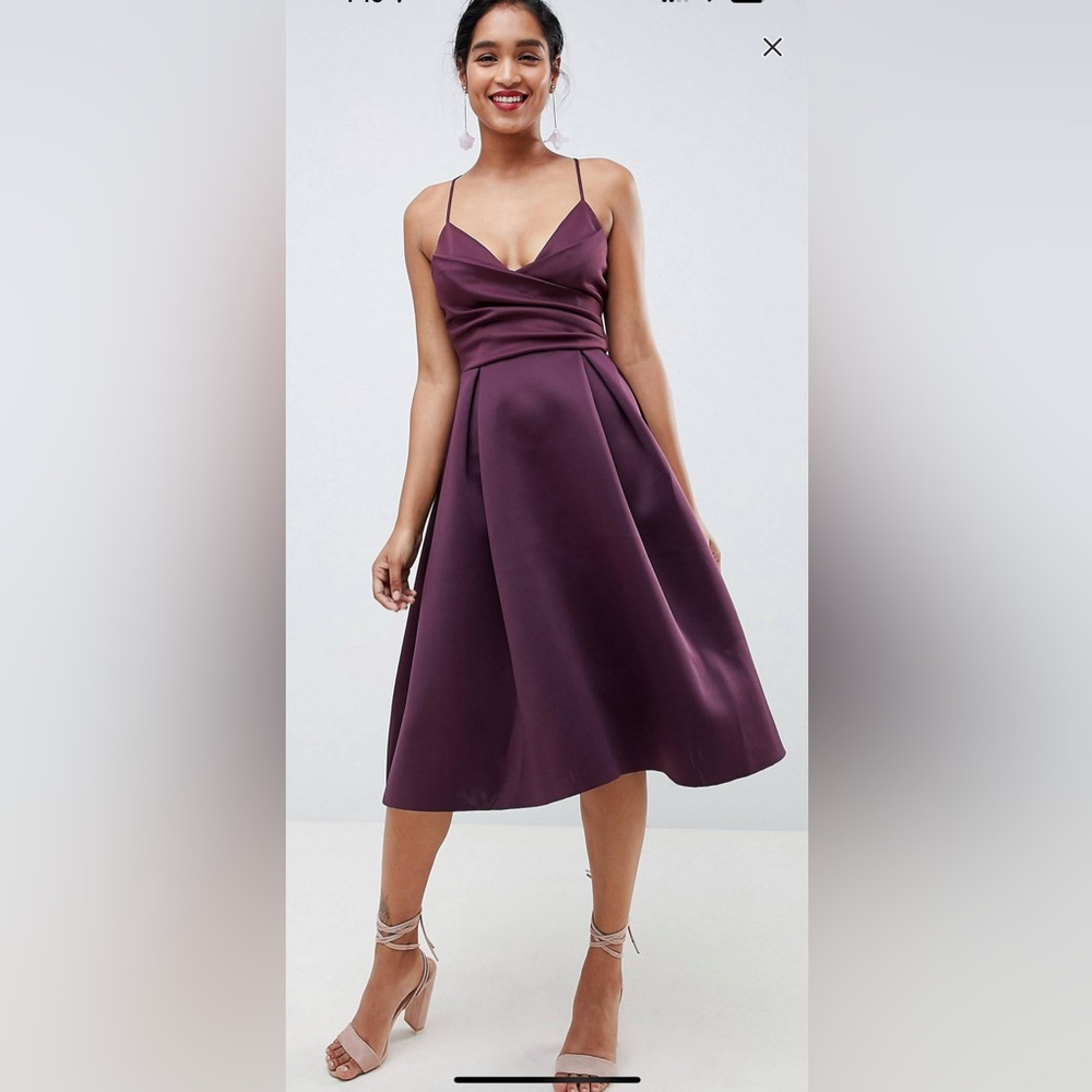 ASOS Scuba Cami Midi Dress